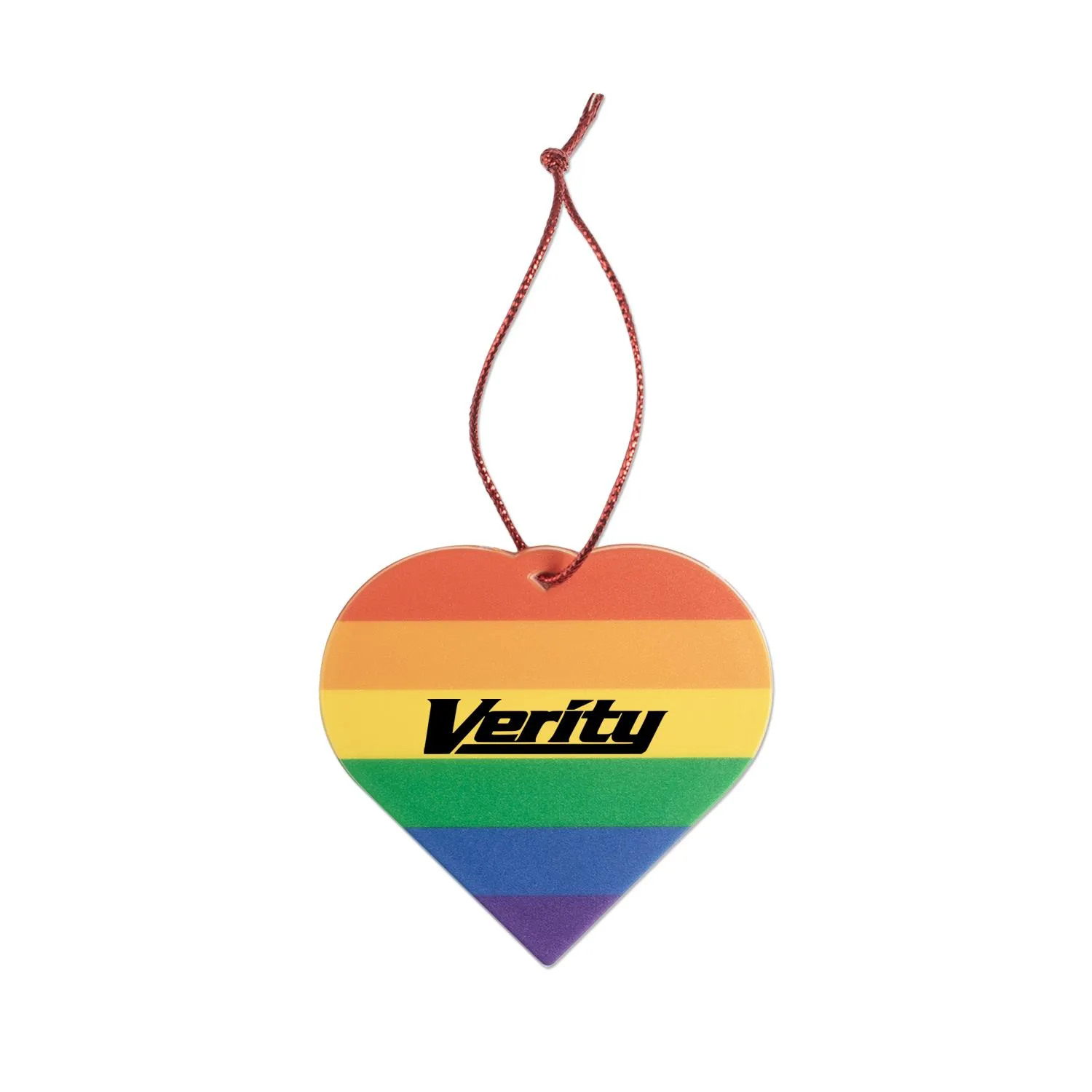 Pride Heart Ornament Rainbow Colors Unity Equality