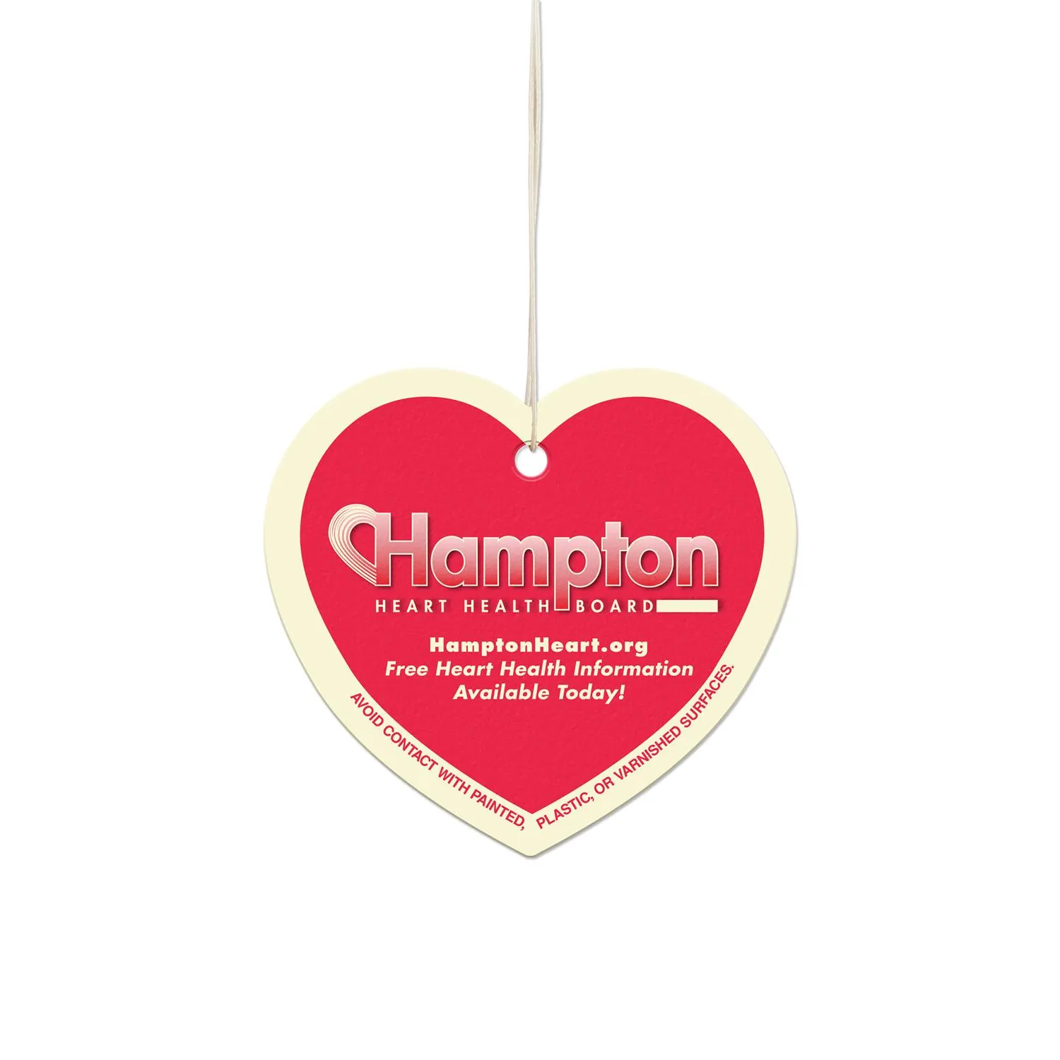 Heart Shaped Air Fresheners Custom Print Automotive
