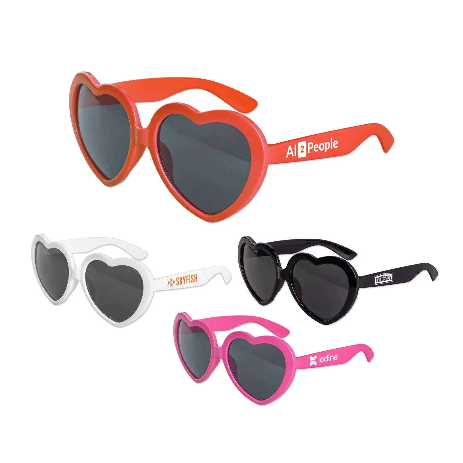 Sunglasses Heart Shaped UV400 Protection Novelty