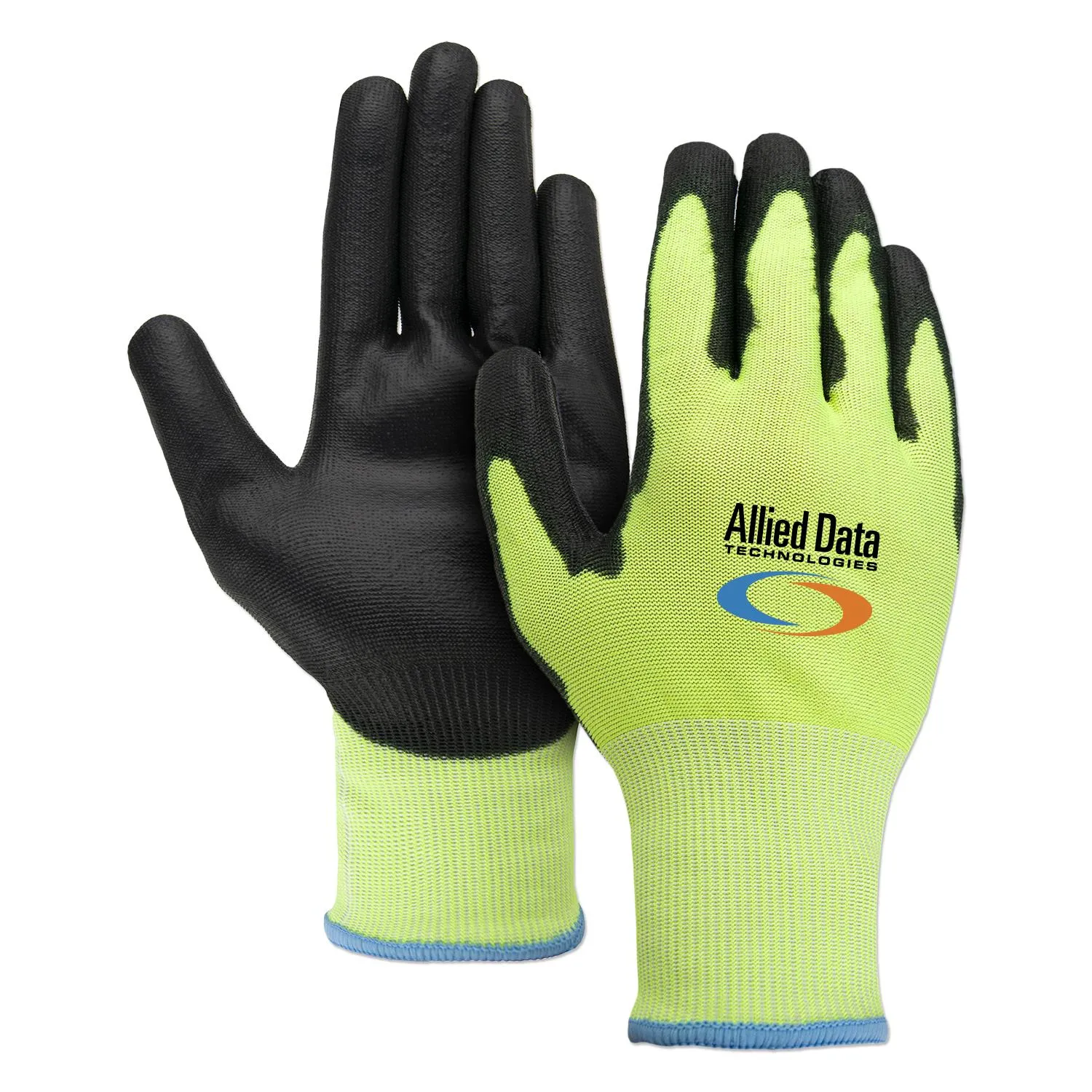 Cut Resistant Gloves A4 Hi-Viz Palm Dipped Safety
