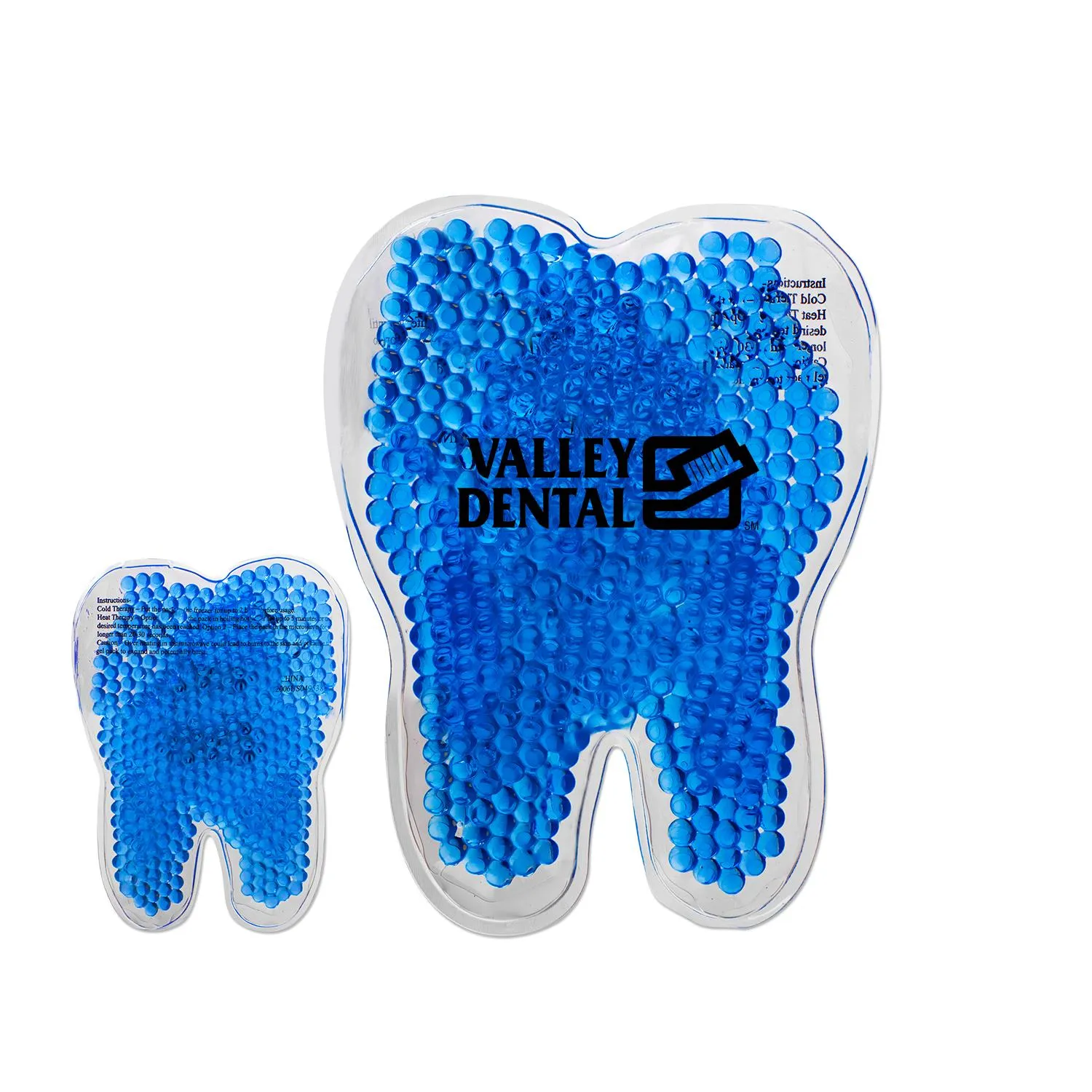 Hot Cold Gel Pack Tooth Shaped Silicone Drug Free
