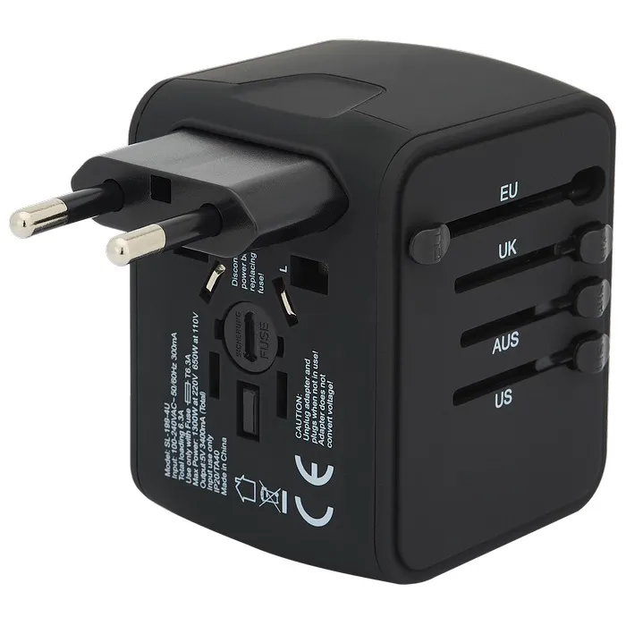 Universal Travel 4 USB Port Adapter - product view 3