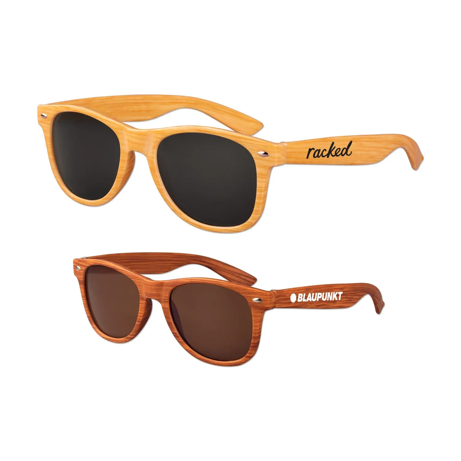 Sunglasses Wood Grain Wheat Straw UV400 (One Size)