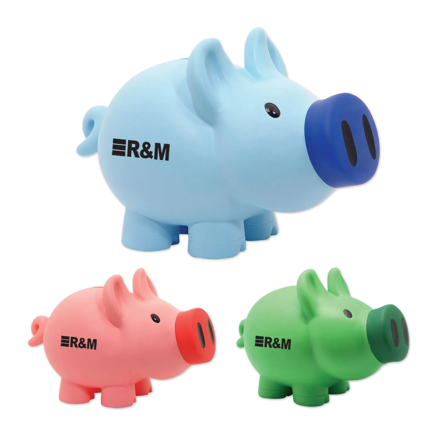 Piggy Bank Jumbo Plastic Coin Collector Promotional
