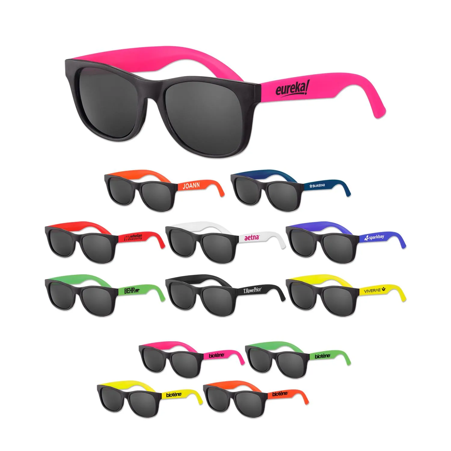 Kids Sunglasses Classic Style UV400 Plastic Frames
