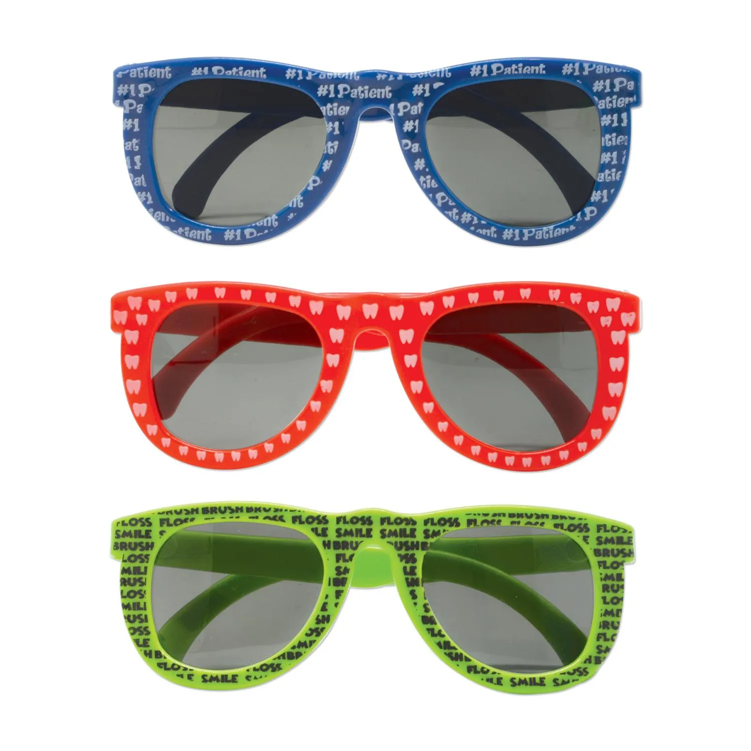 Kids Sunglasses Dental Print Novelty Assorted Pack