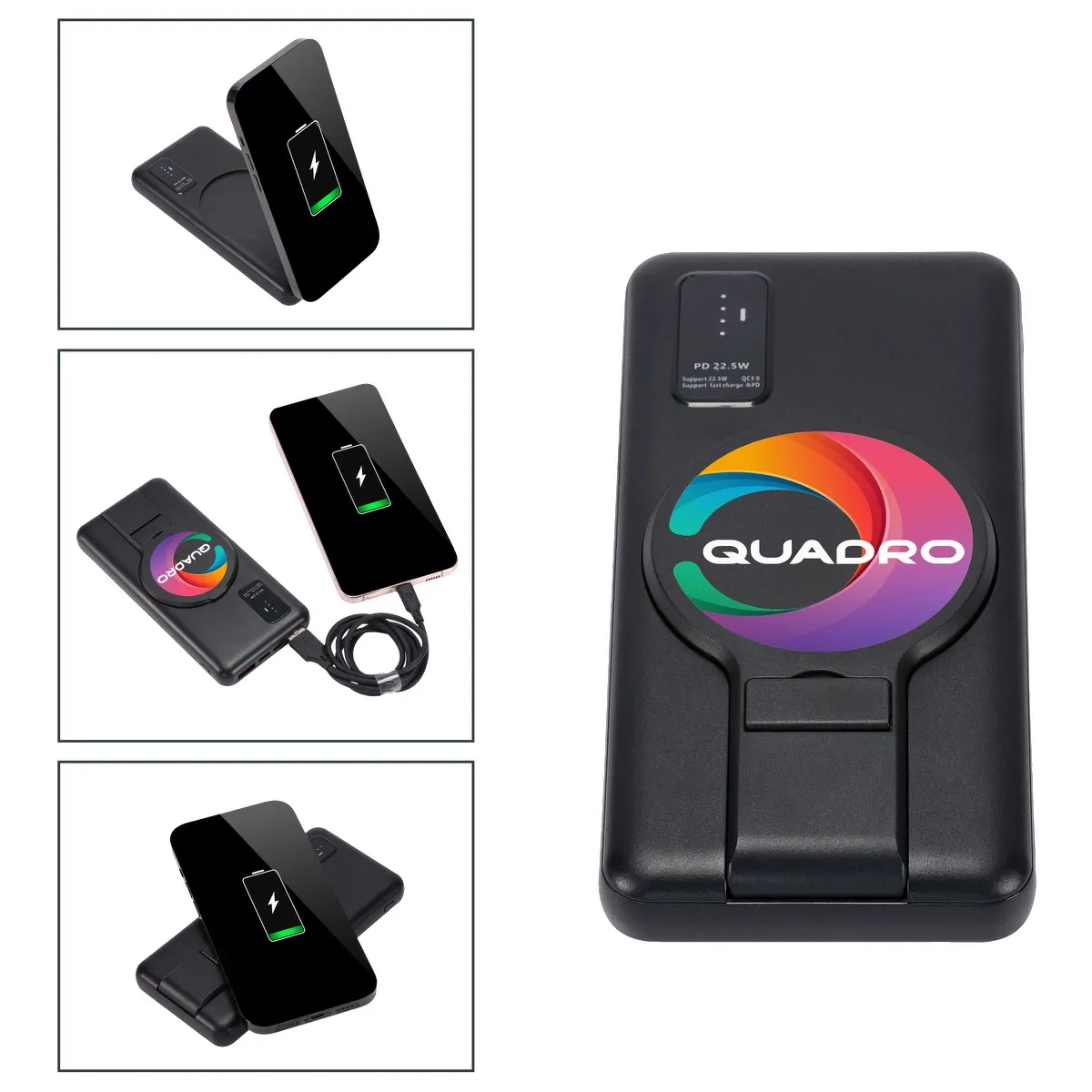 Wireless Power Bank with Stand - 8,000 mAh