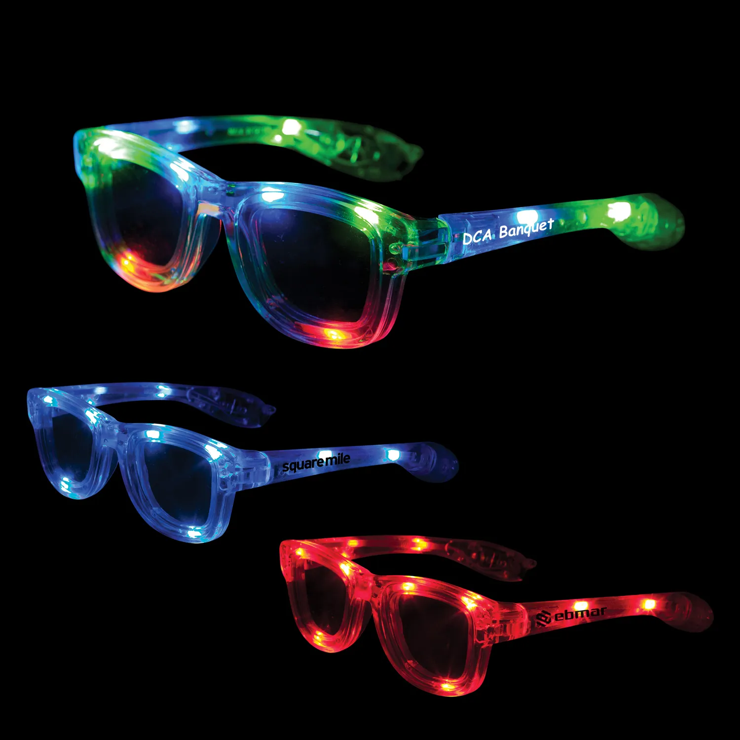 LED Sunglasses Light Up Iconic Style One Size Fits