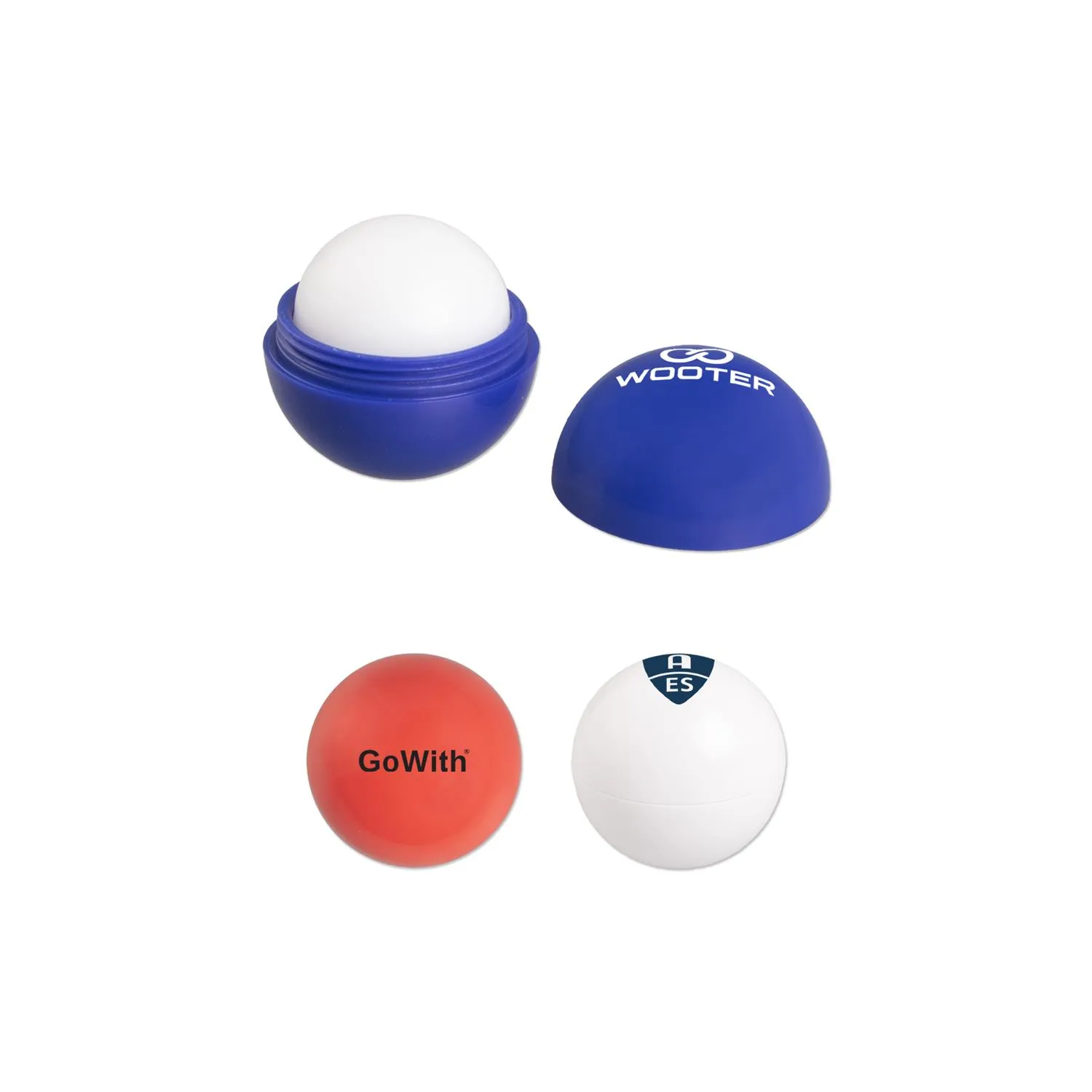 Lip Balm Ball Vanilla Flavor Silicone Round Shape