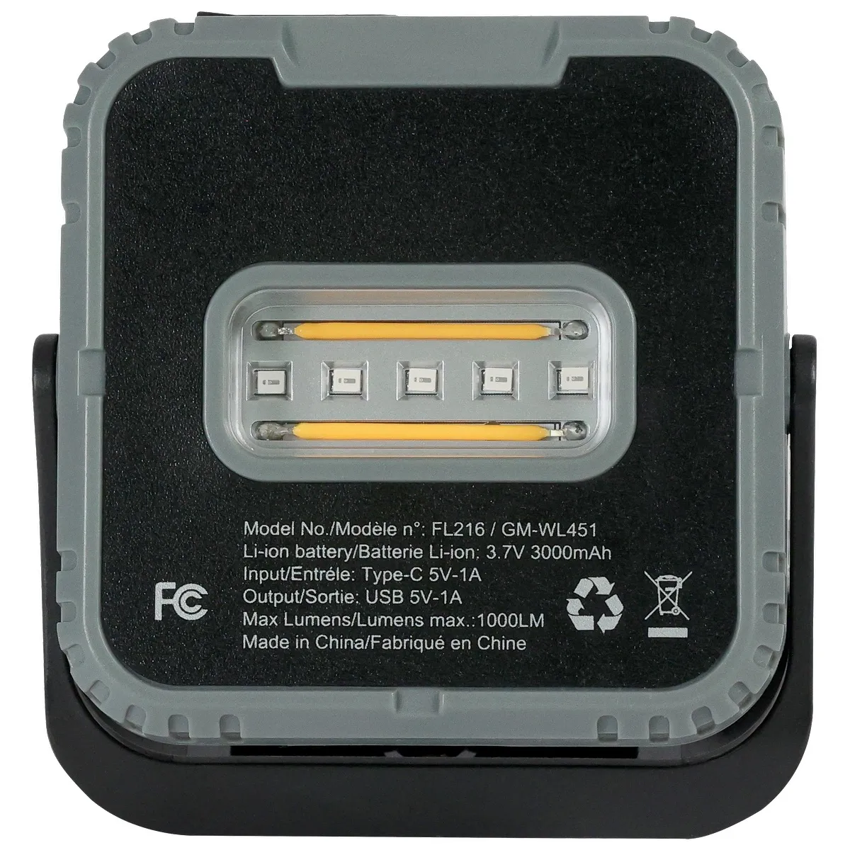 Rechargeable 10W COB/LED Trio Ready Worklight - product view 3