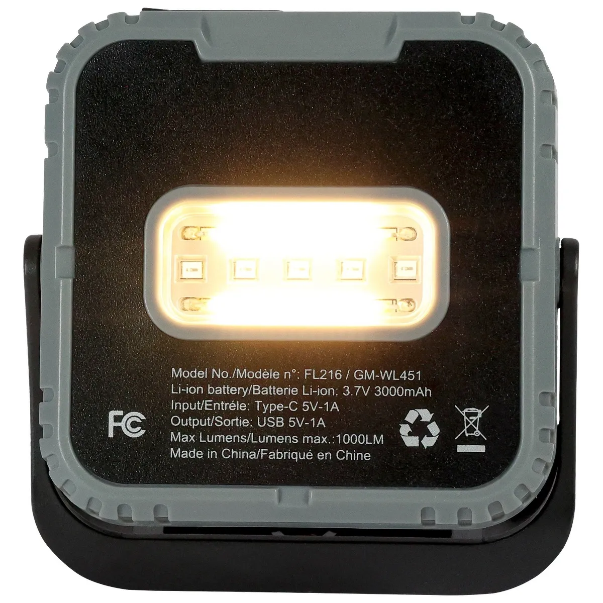 Rechargeable 10W COB/LED Trio Ready Worklight - product view 12