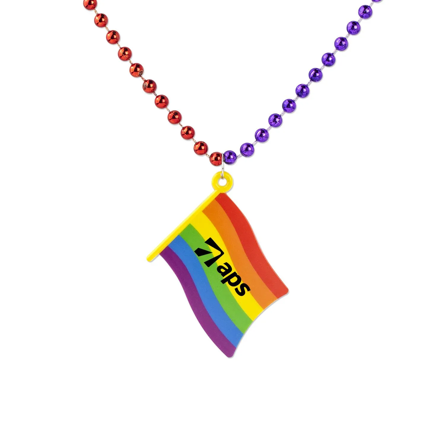Pride Flag Medallion Beads Rainbow Stock Design