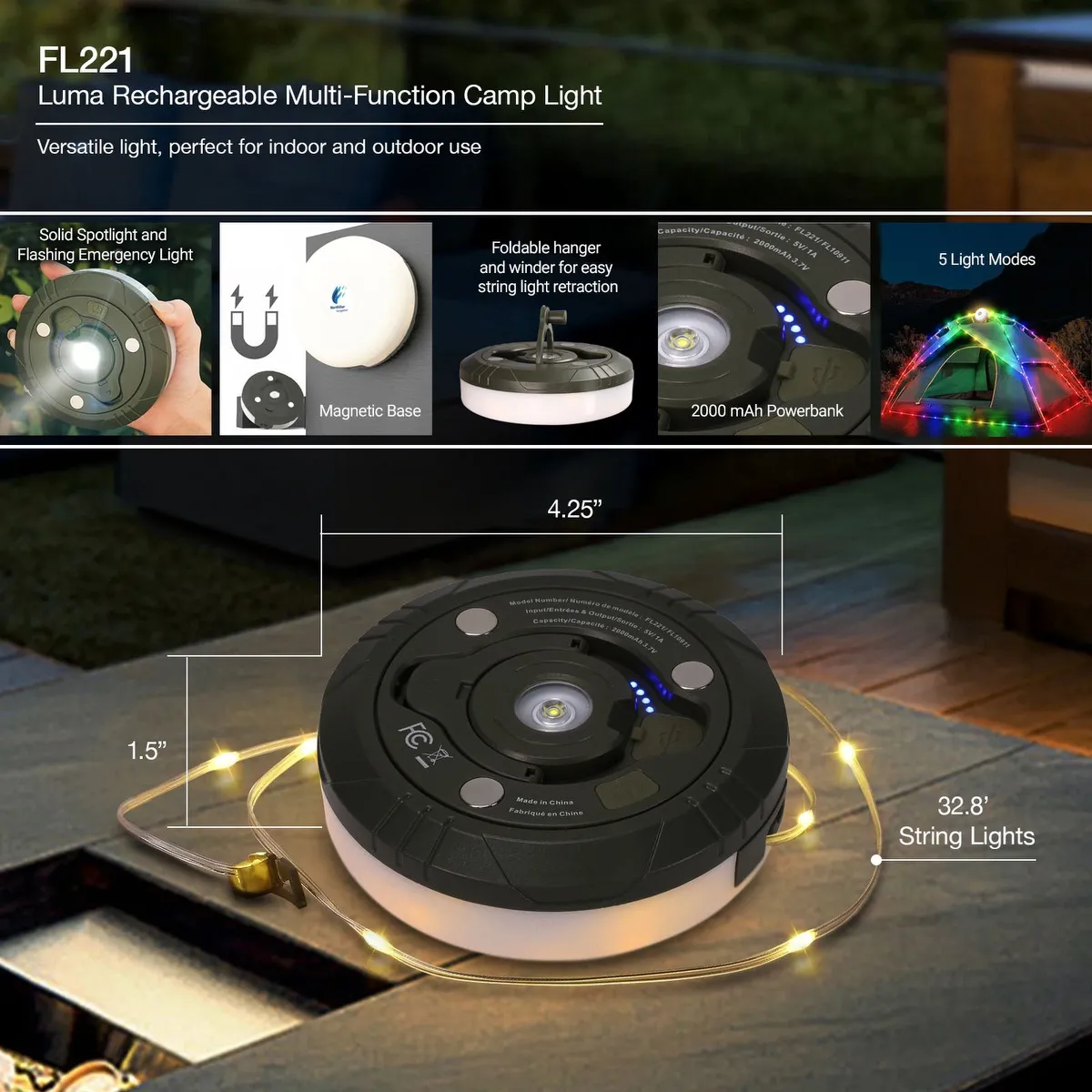 Urban Peak® Luma Multi-Function Camp Light - product view 20