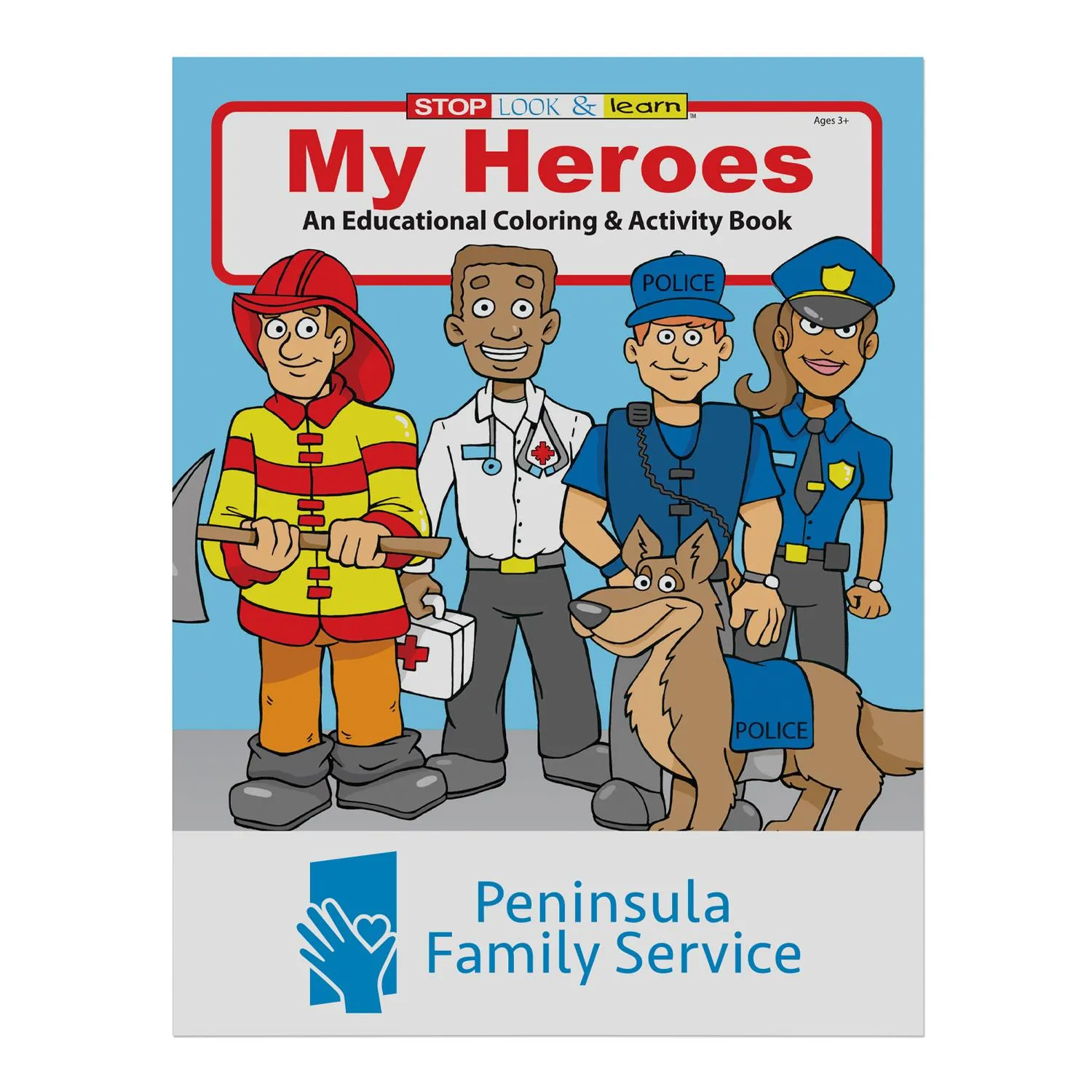 My Heroes Coloring Book - promotional product with custom logo