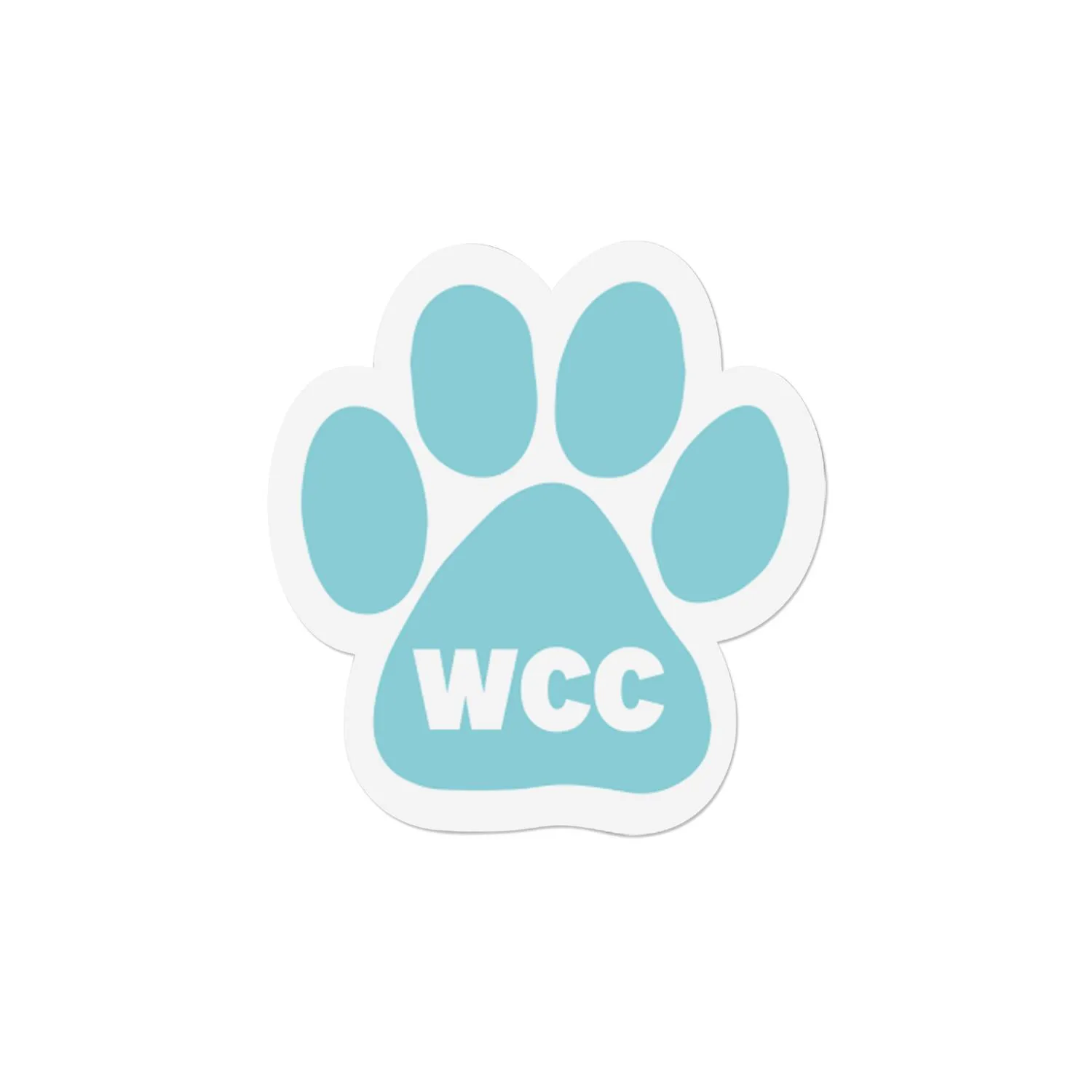 Custom Magnet Paw Print Shape Car Pet Theme - 4 in
