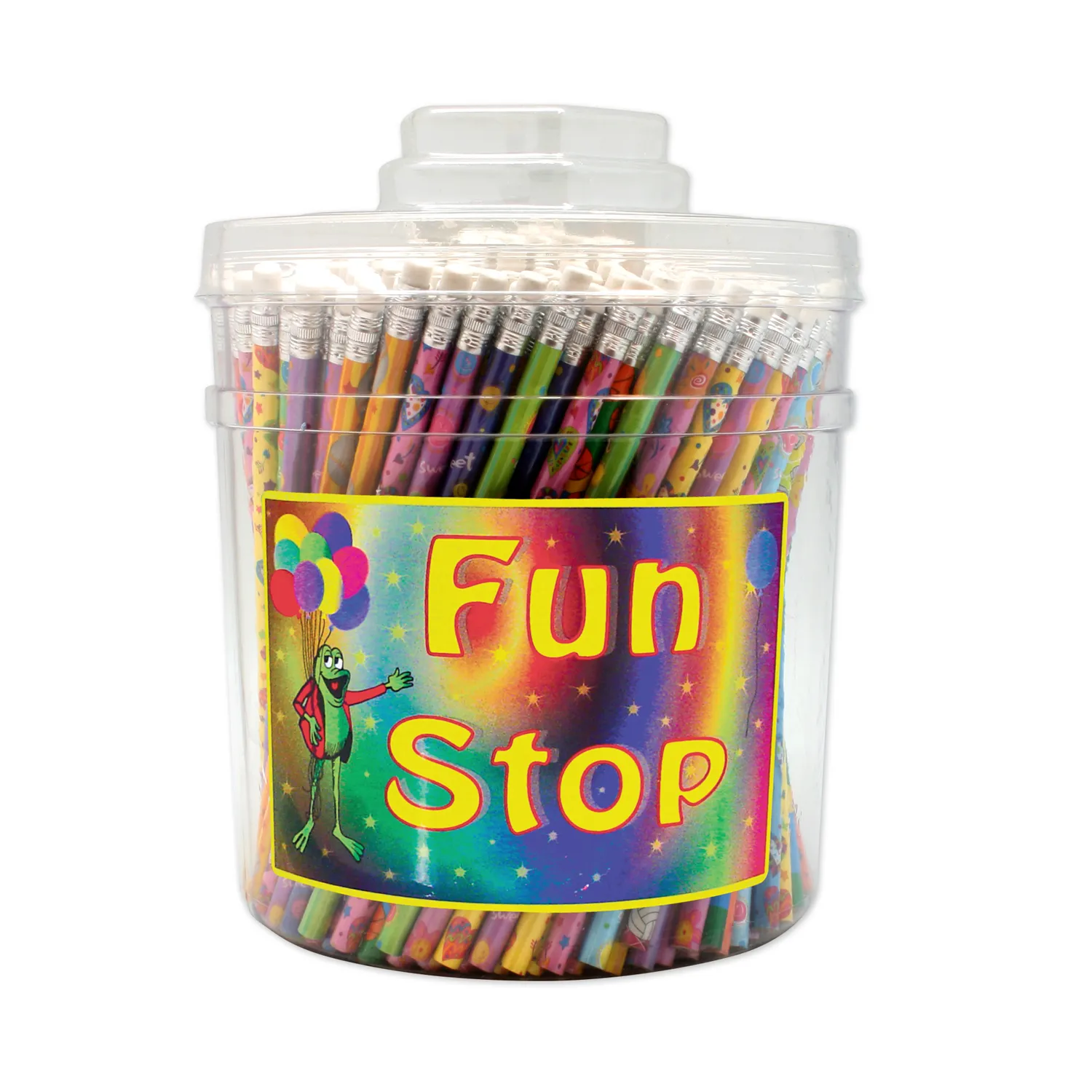Pencil Canister Mix Assorted Colors Bulk Pack - 288 ct