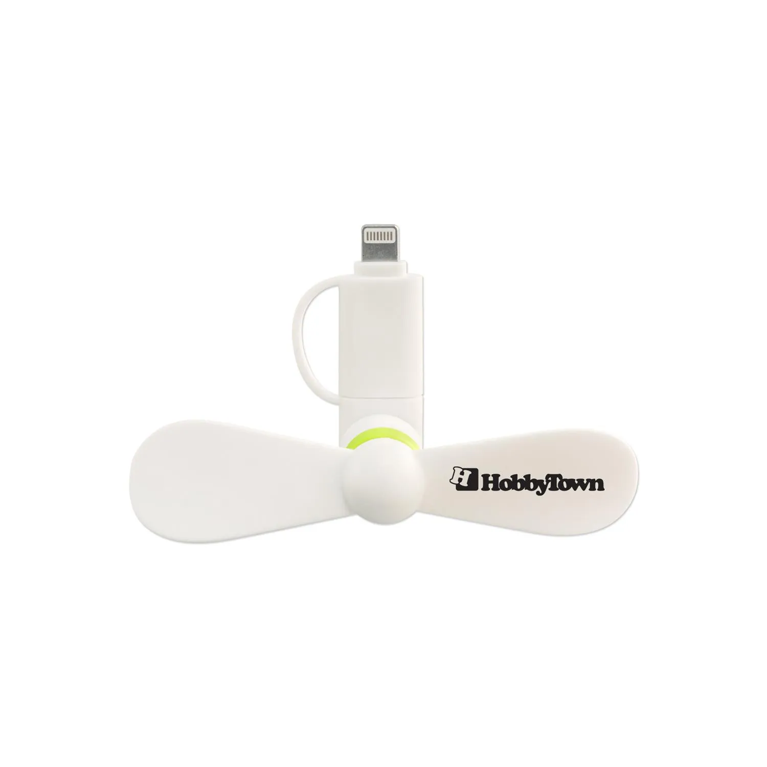 Phone Fan with Dual Connector Lightning Type C - product view 2