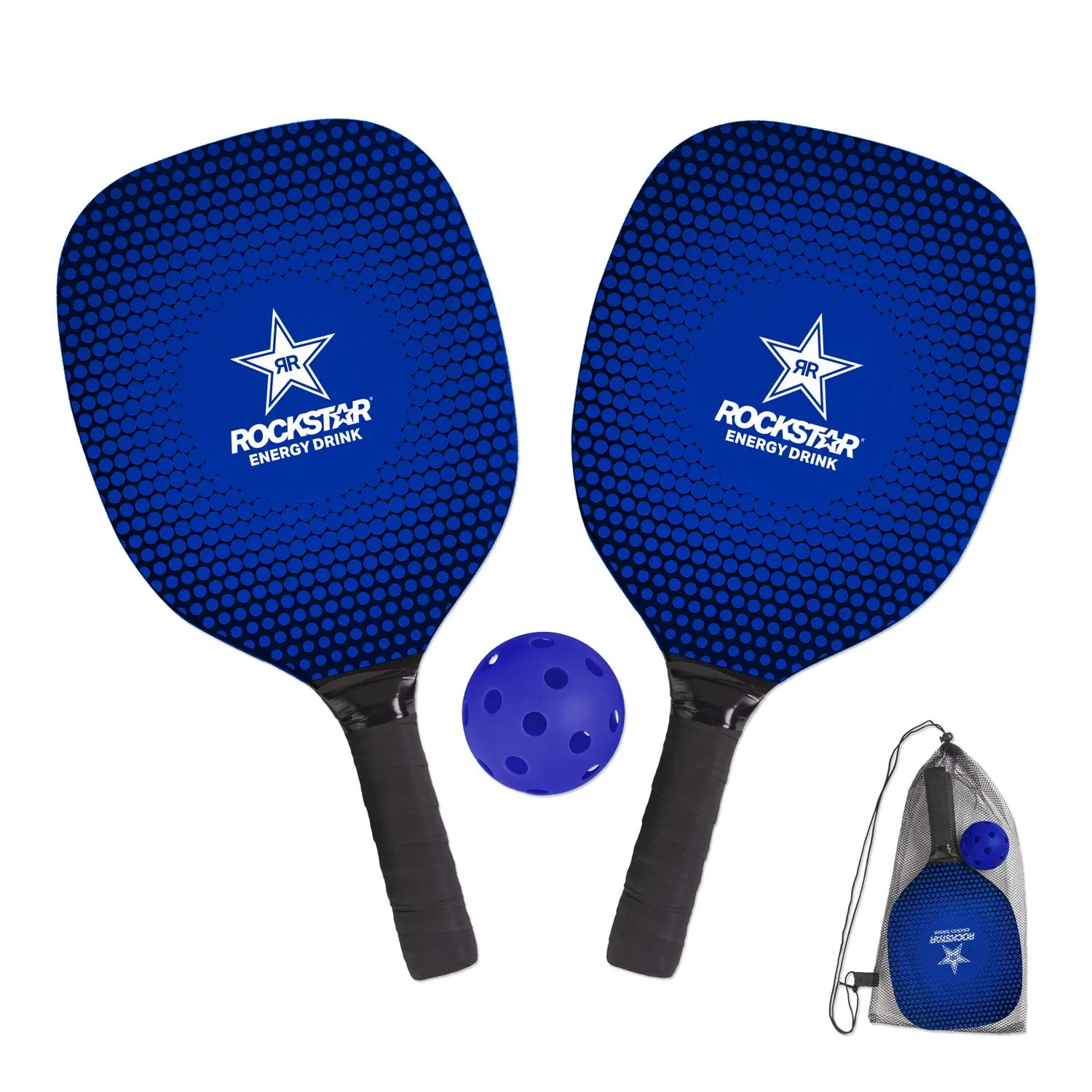 Pickleball Set Wood Paddles Mesh Bag Complete Kit - product view 3