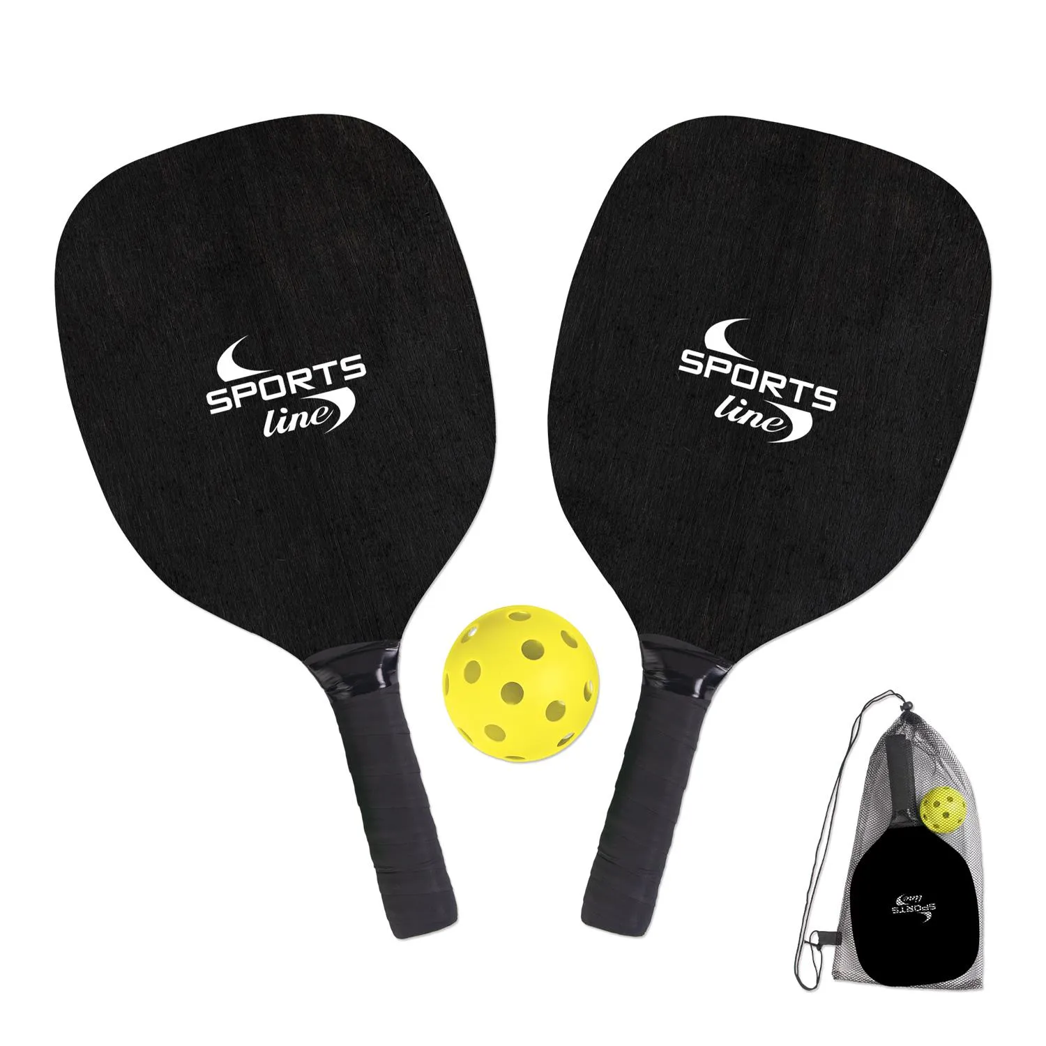 Pickleball Set Wood Paddles Mesh Bag Complete Kit - product view 5