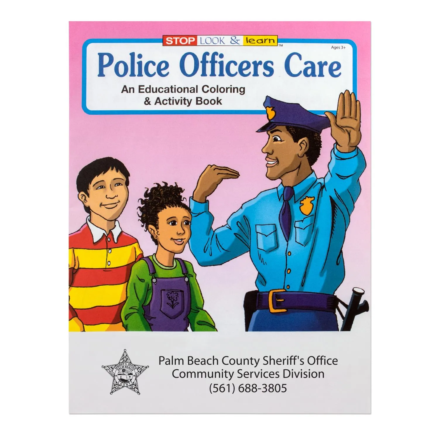 Police Officers Care Coloring Book Custom Cover