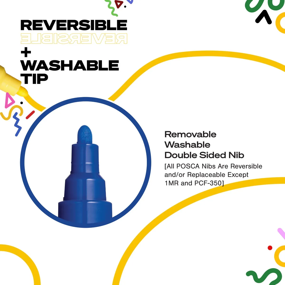 POSCA 4 Piece Metallic Marker Set with Bag - product view 14