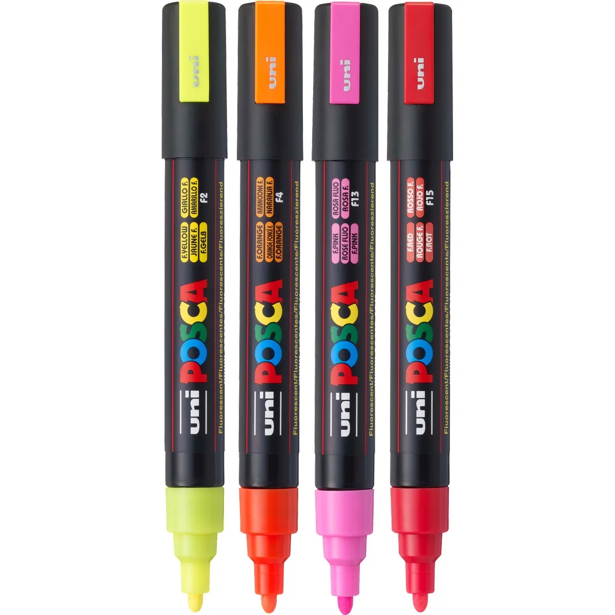 POSCA 4 Piece Neon Marker Set with Bag - product view 7