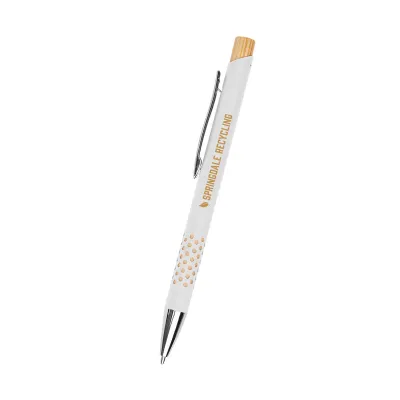 Asher Recycled Aluminum Pen with Grip Design - 5.5 in - product view 2