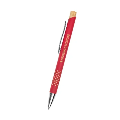 Asher Recycled Aluminum Pen with Grip Design - 5.5 in - product view 4
