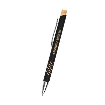 Asher Recycled Aluminum Pen with Grip Design - 5.5 in - product view 6
