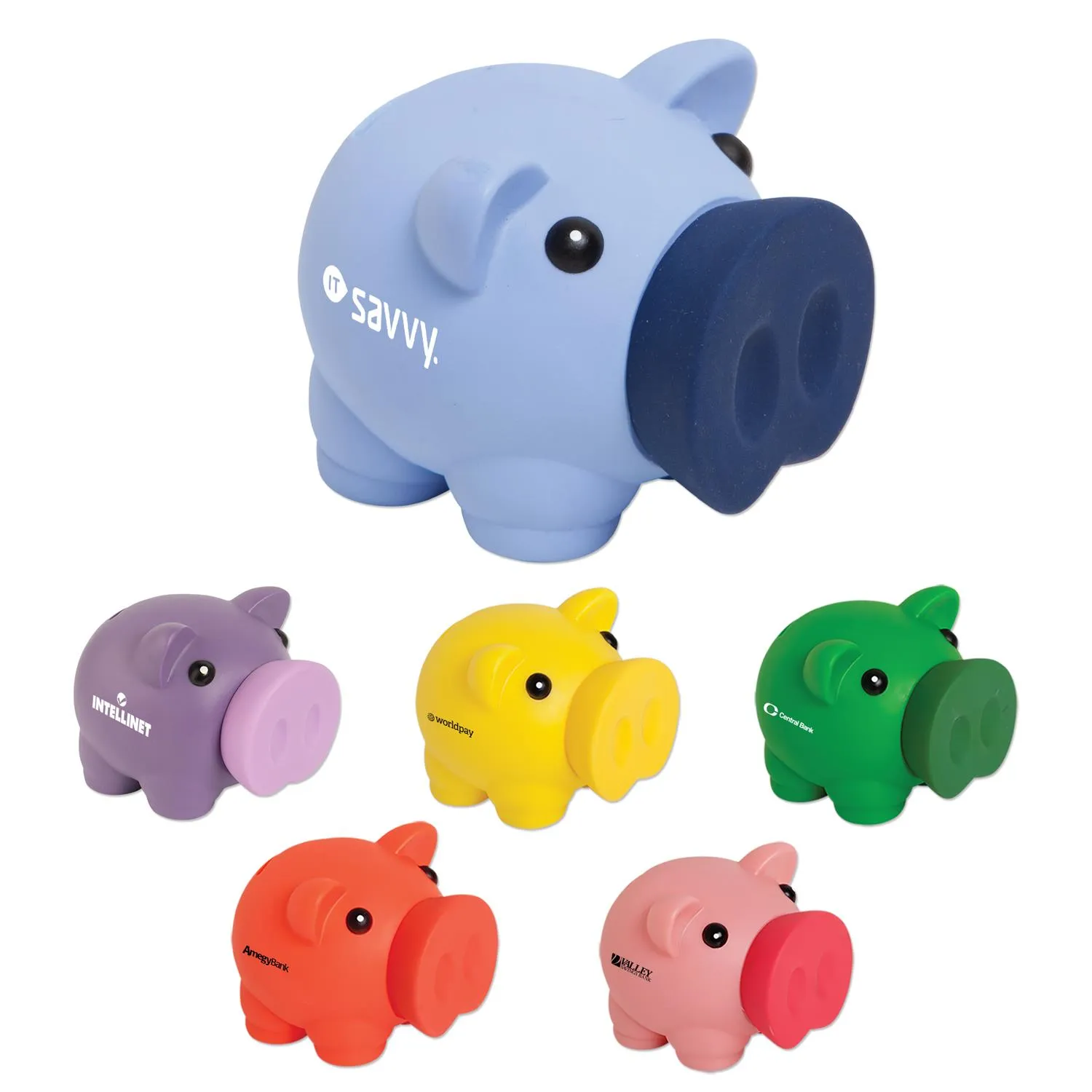 Piggy Bank PVC Large Nose Removable Snout