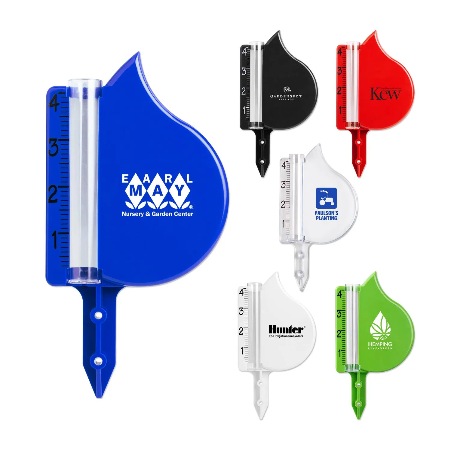 Rain Gauge Plastic Tube Molded Stake - 4 in Capacity