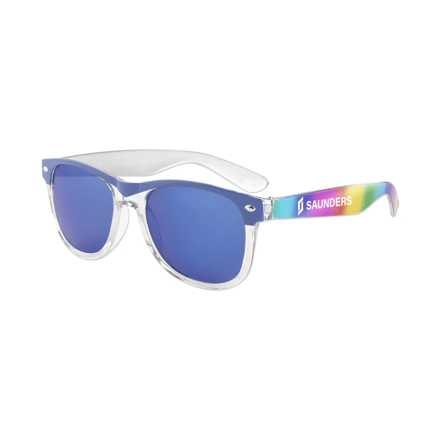 Sunglasses Rainbow Hipster Style Flashy Lenses