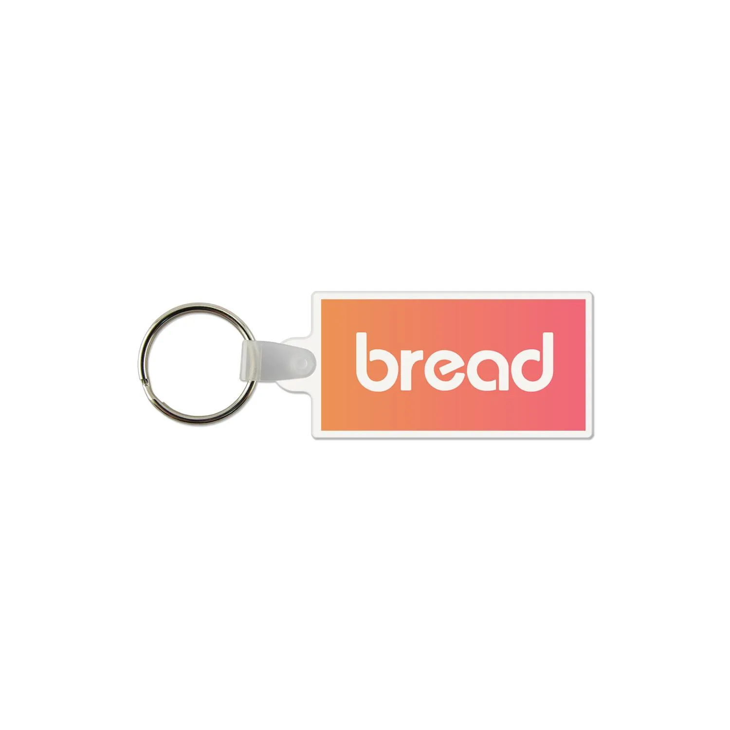 Custom Keychains Rectangle Vinyl USA Made Full Color