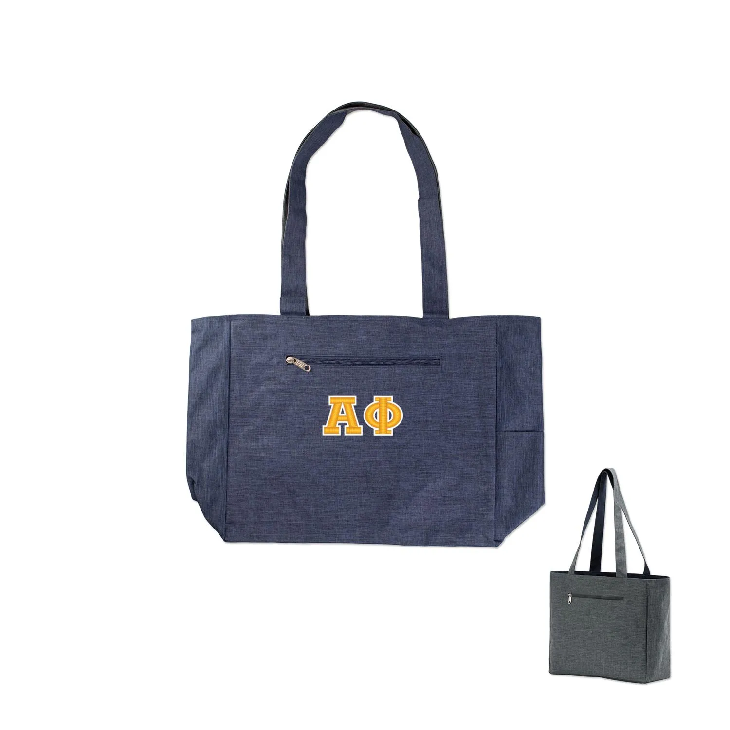 Custom Tote Bag Reversible Polyester Long Straps - product view 4