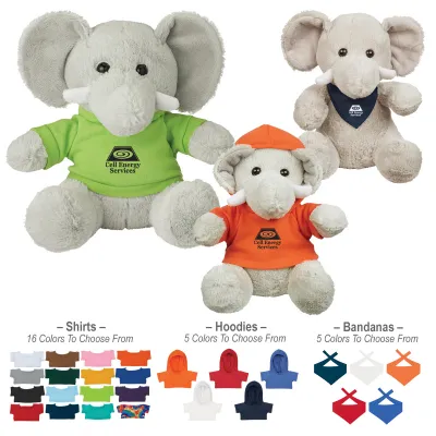 8 ½" Excellent Elephant - promotional product with custom logo