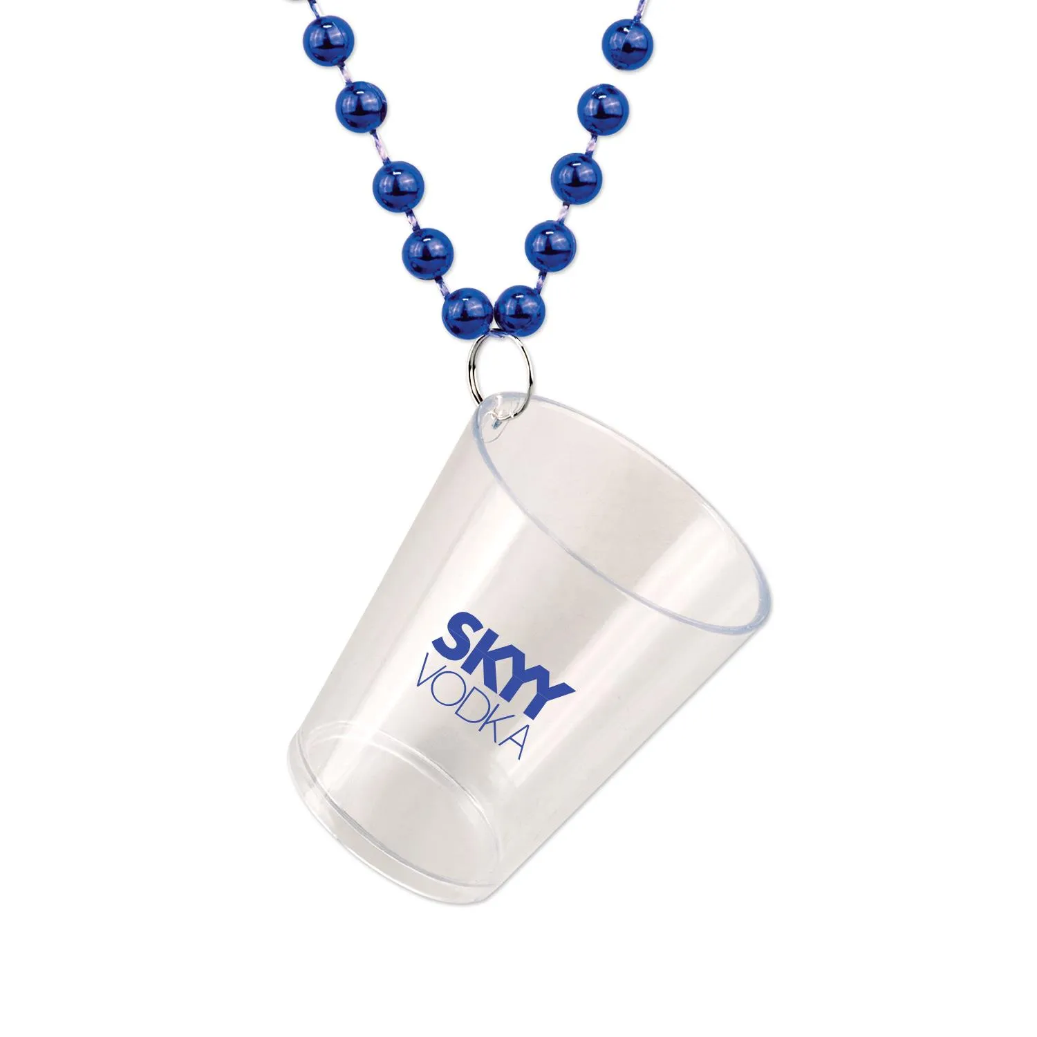 Shot Glass Beads Necklace Party Celebration - 2 oz 33 in - product view 3