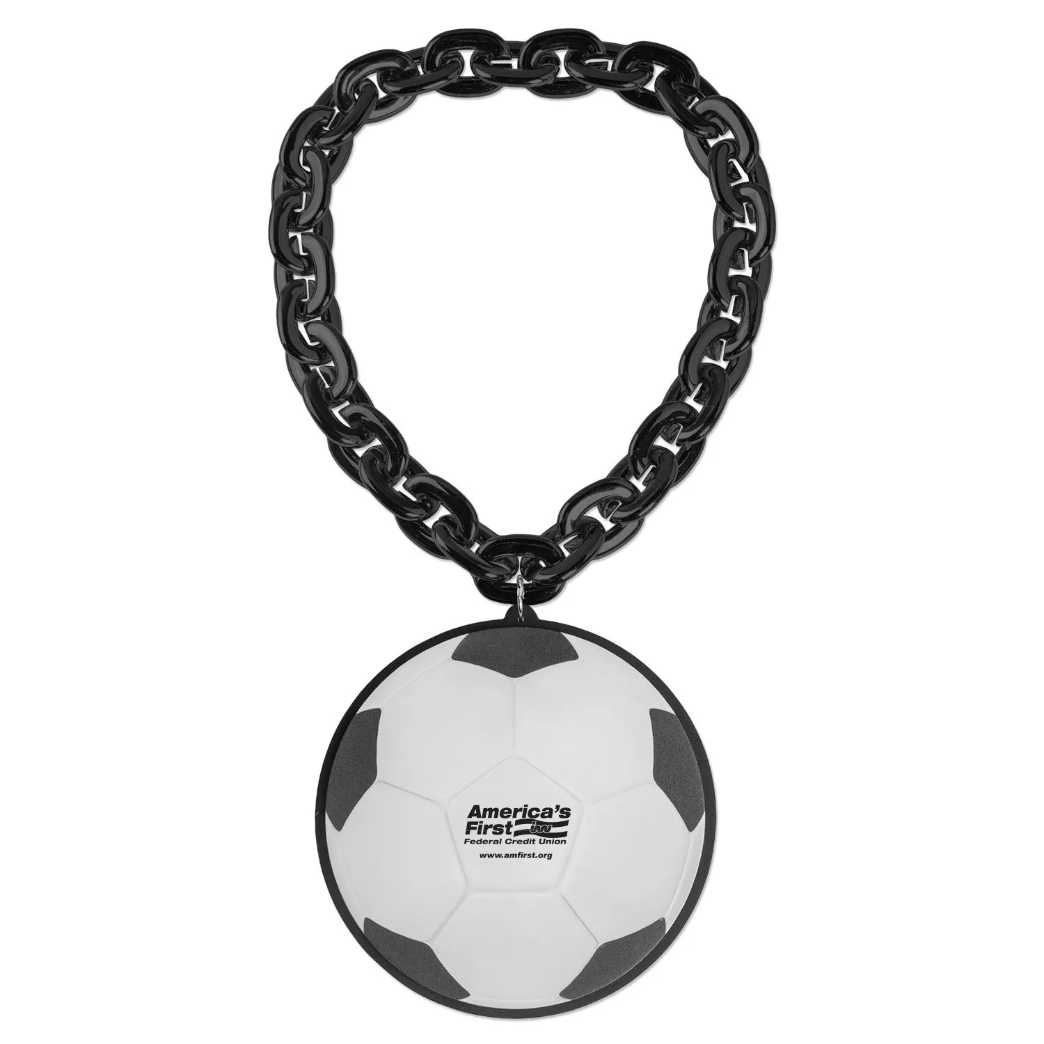 Soccer Ball EVA Medallion Jumbo Chain - 7.5 in