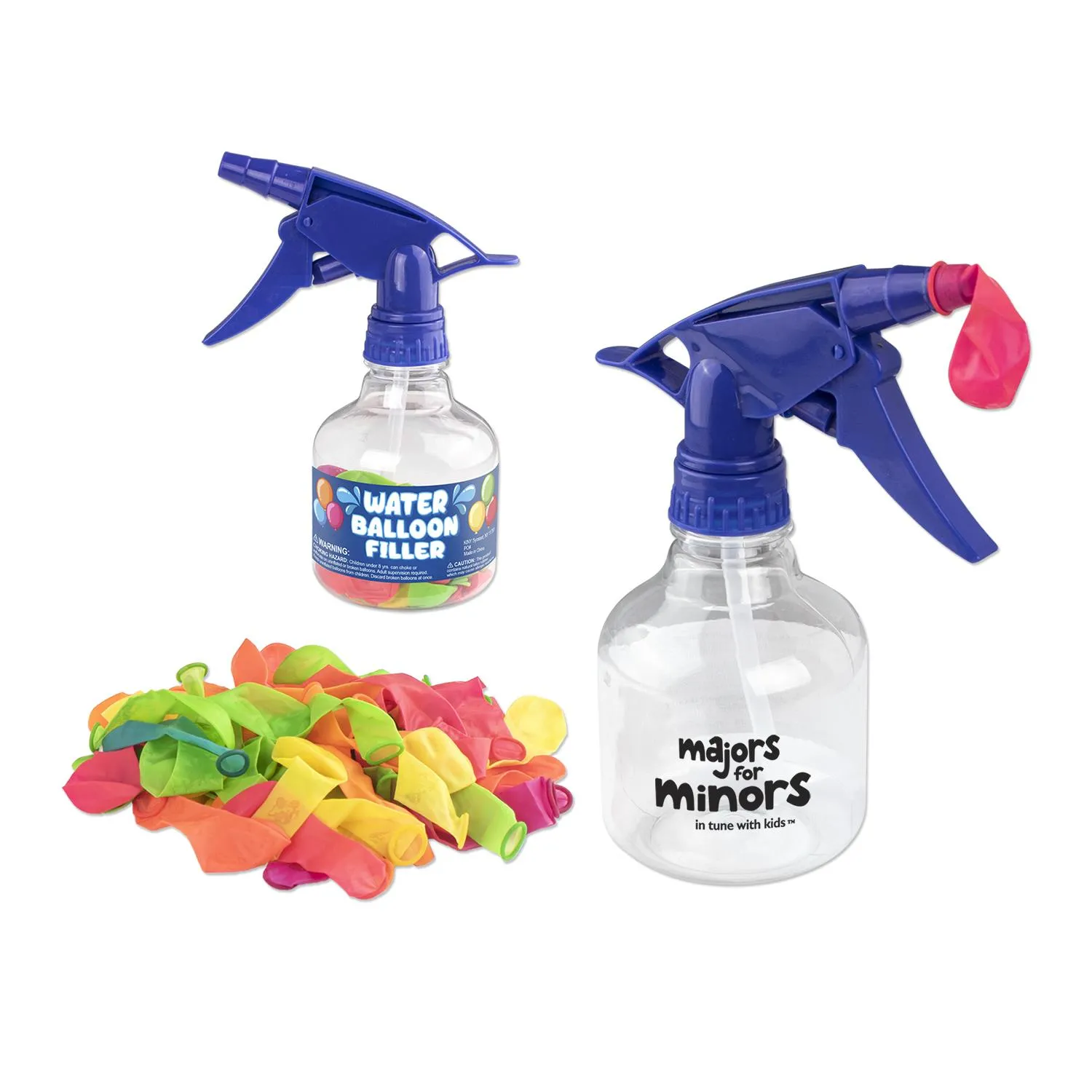 Water Spray Bottle with Balloons Set Custom - 8 oz