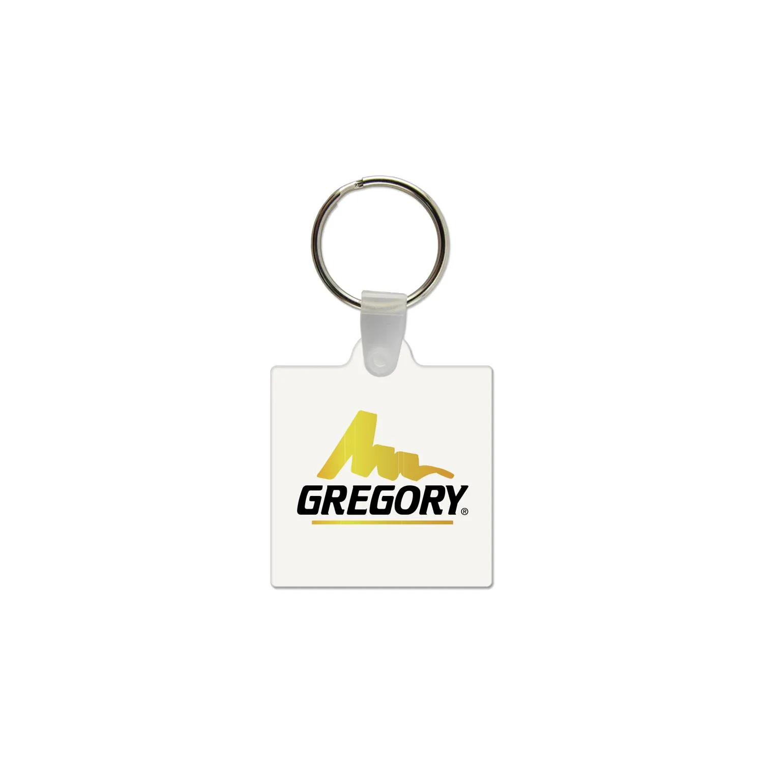 Custom Keychains Square Shape USA Made Vinyl Hinge