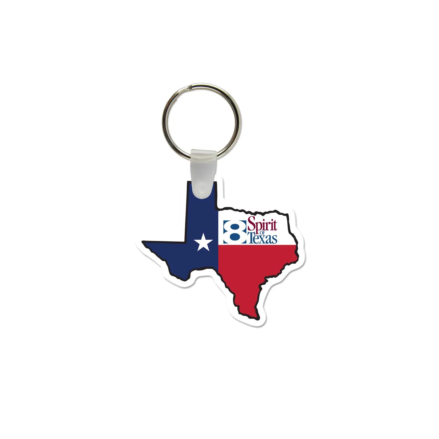 Custom Keychains State Shaped Vinyl USA Made