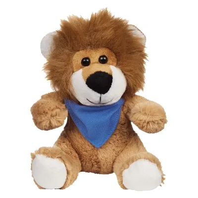 Plush Lion with Customizable Clothing - 6 in - promotional product with custom logo