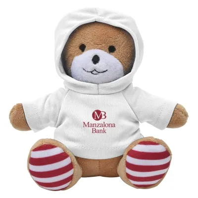 Patriotic Plush Bear with Customizable Clothing - 6 in - product view 11