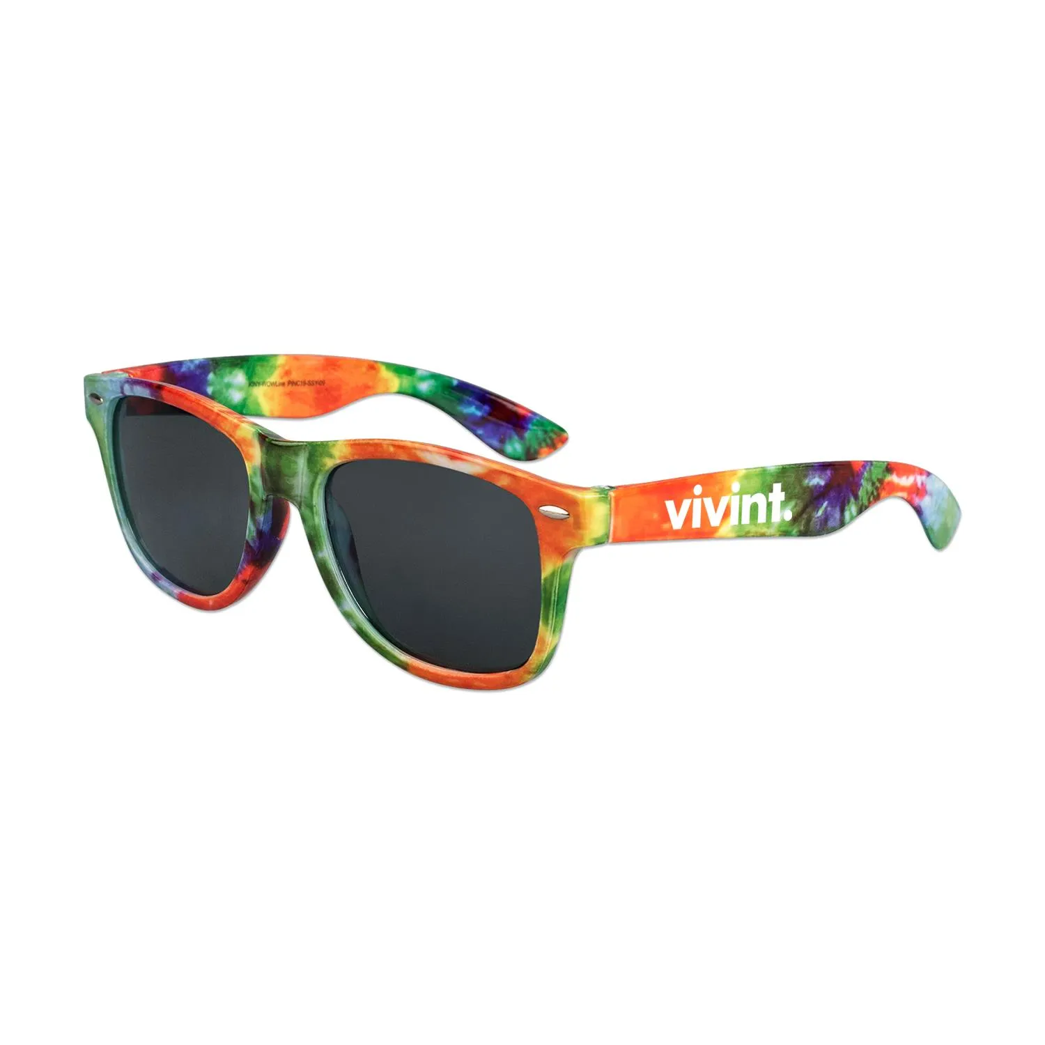 Sunglasses Tie Dye Pattern Wheat Straw Frame Custom Logo