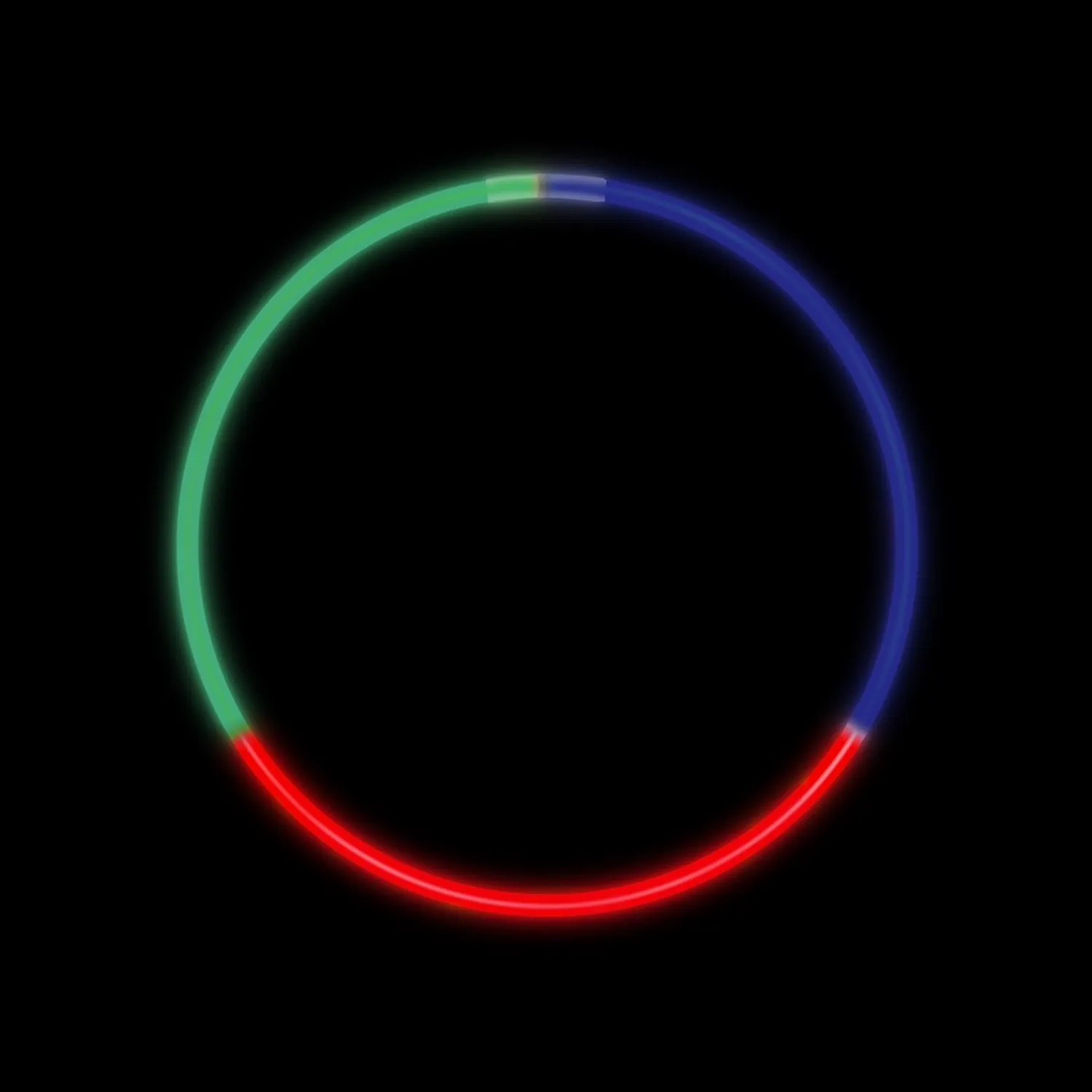 Glow Necklace Tricolor LED Light Red Blue Green