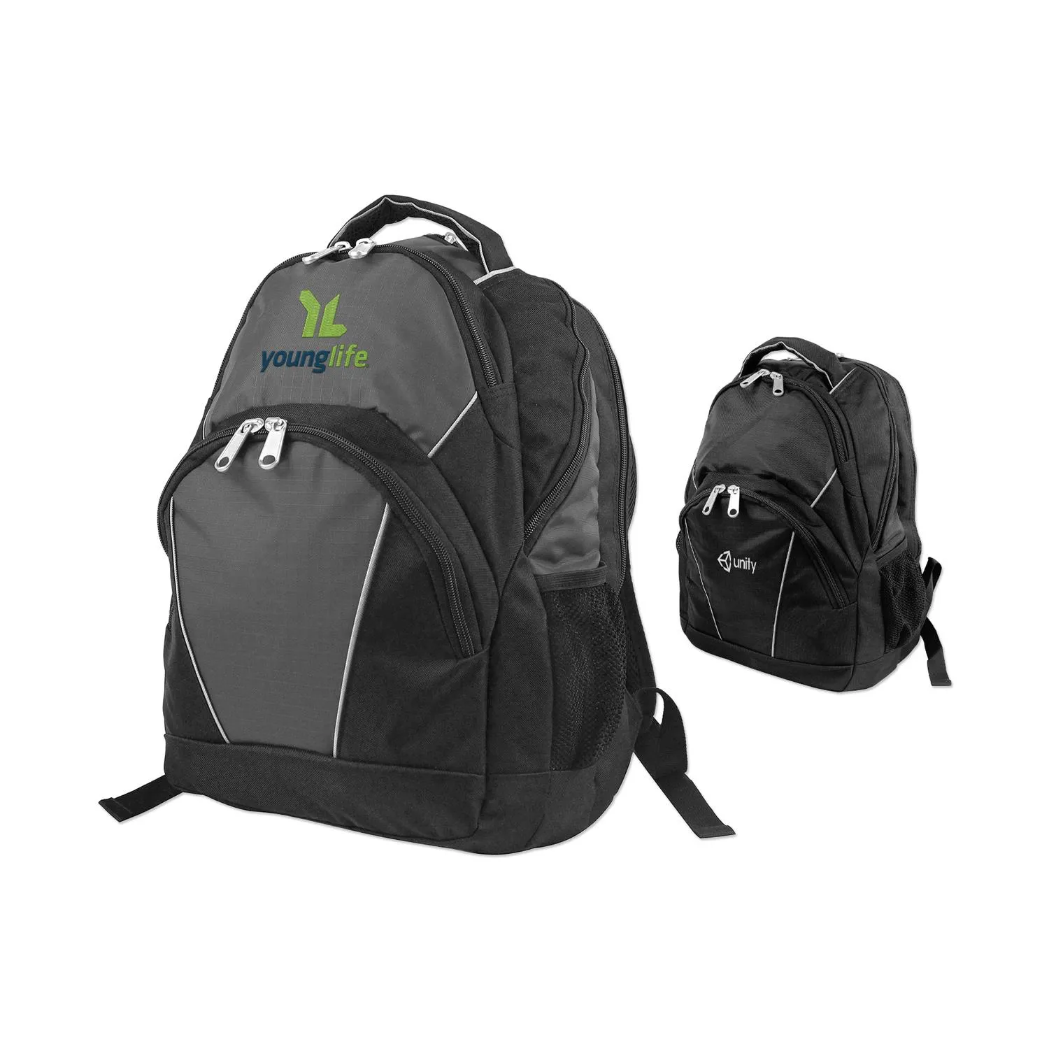 Backpack Polyester Padded Straps Multiple Pockets