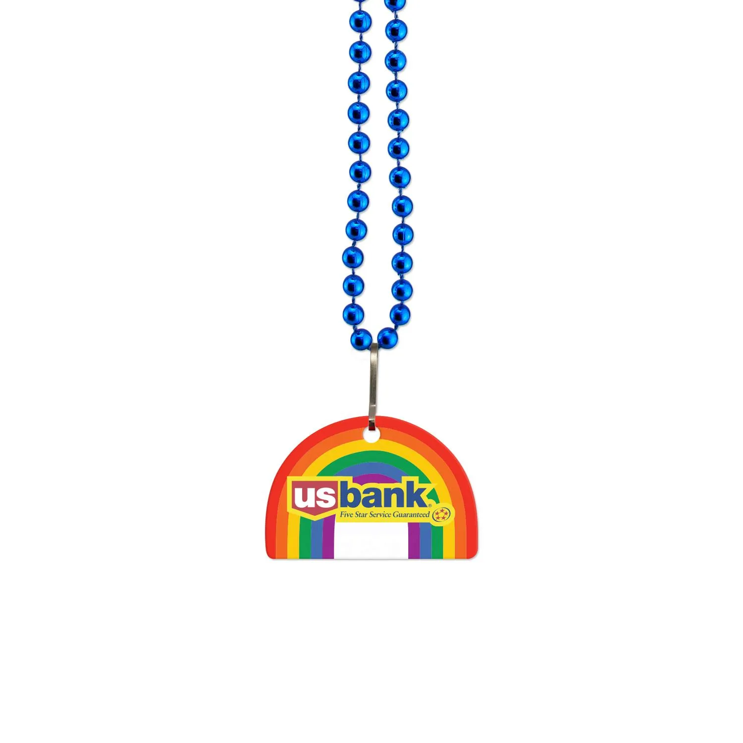 Medallion Beads Rainbow Vinyl Custom Print - 1/8 in