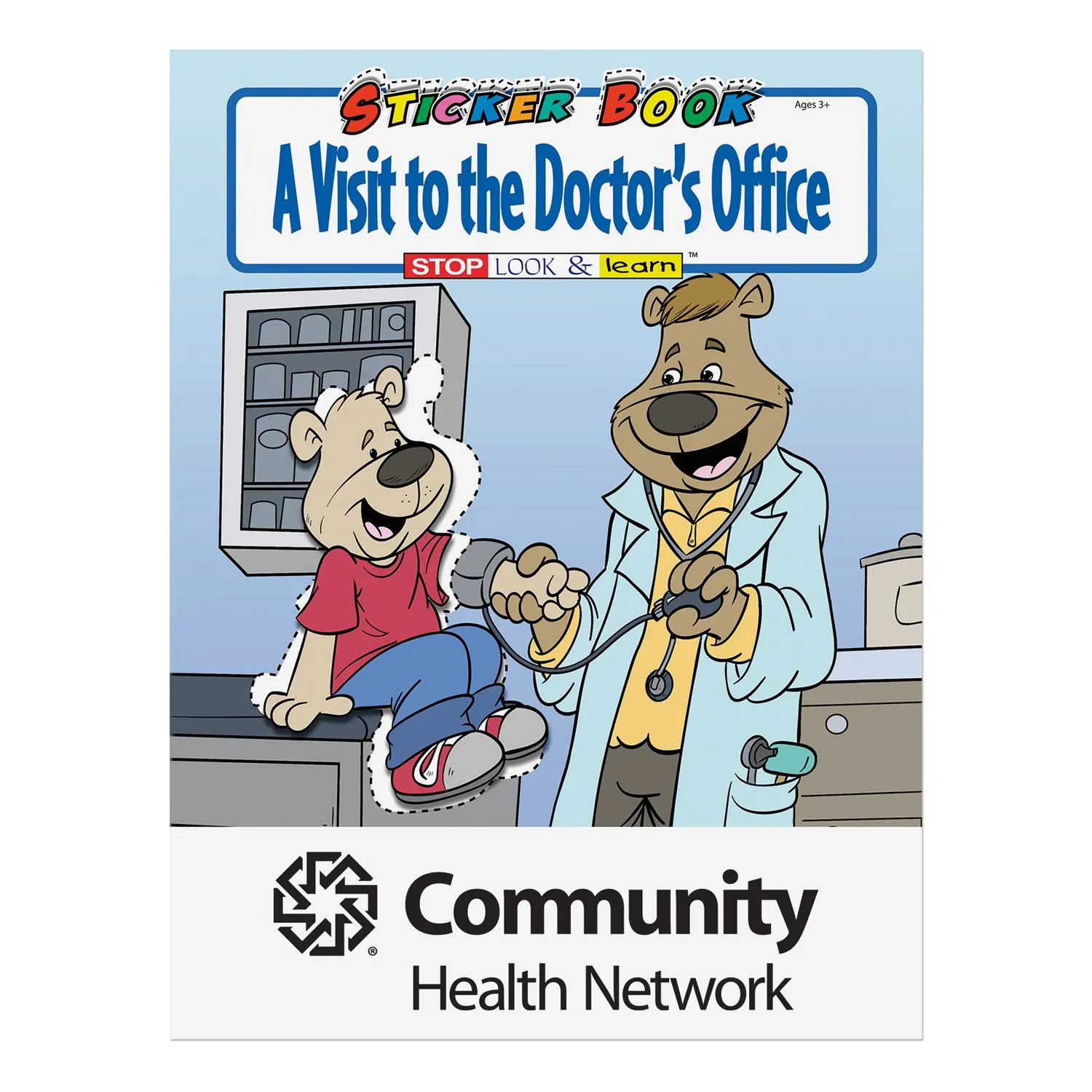 Stickers Book Doctor Visit Theme Medical Office Custom