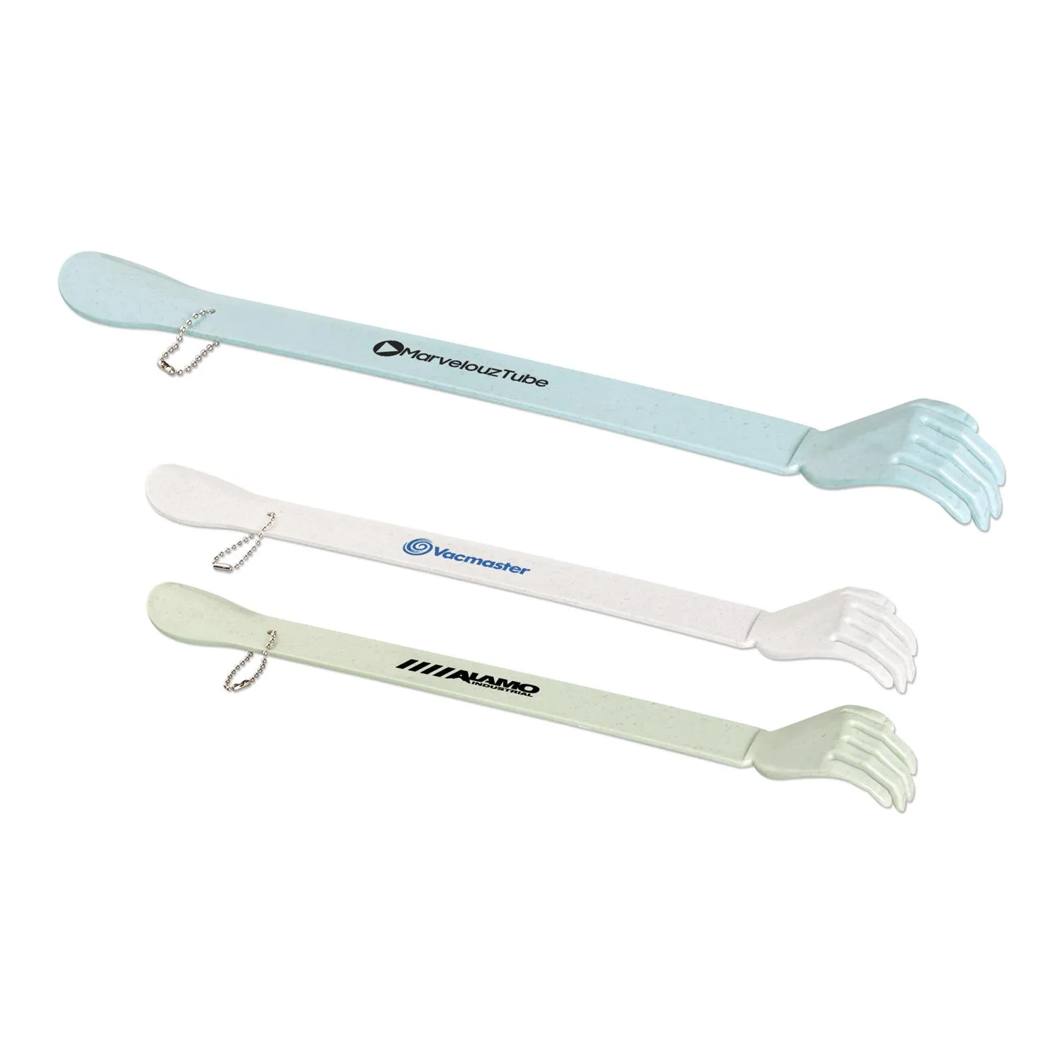 Backscratcher Wheat Straw with Shoehorn Chain Combo