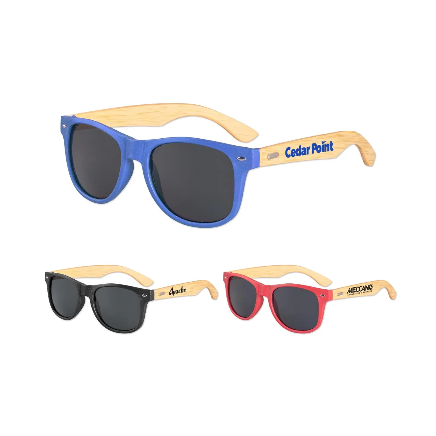 Sunglasses Wheat Straw Frame Bamboo Arms Eco Iconic
