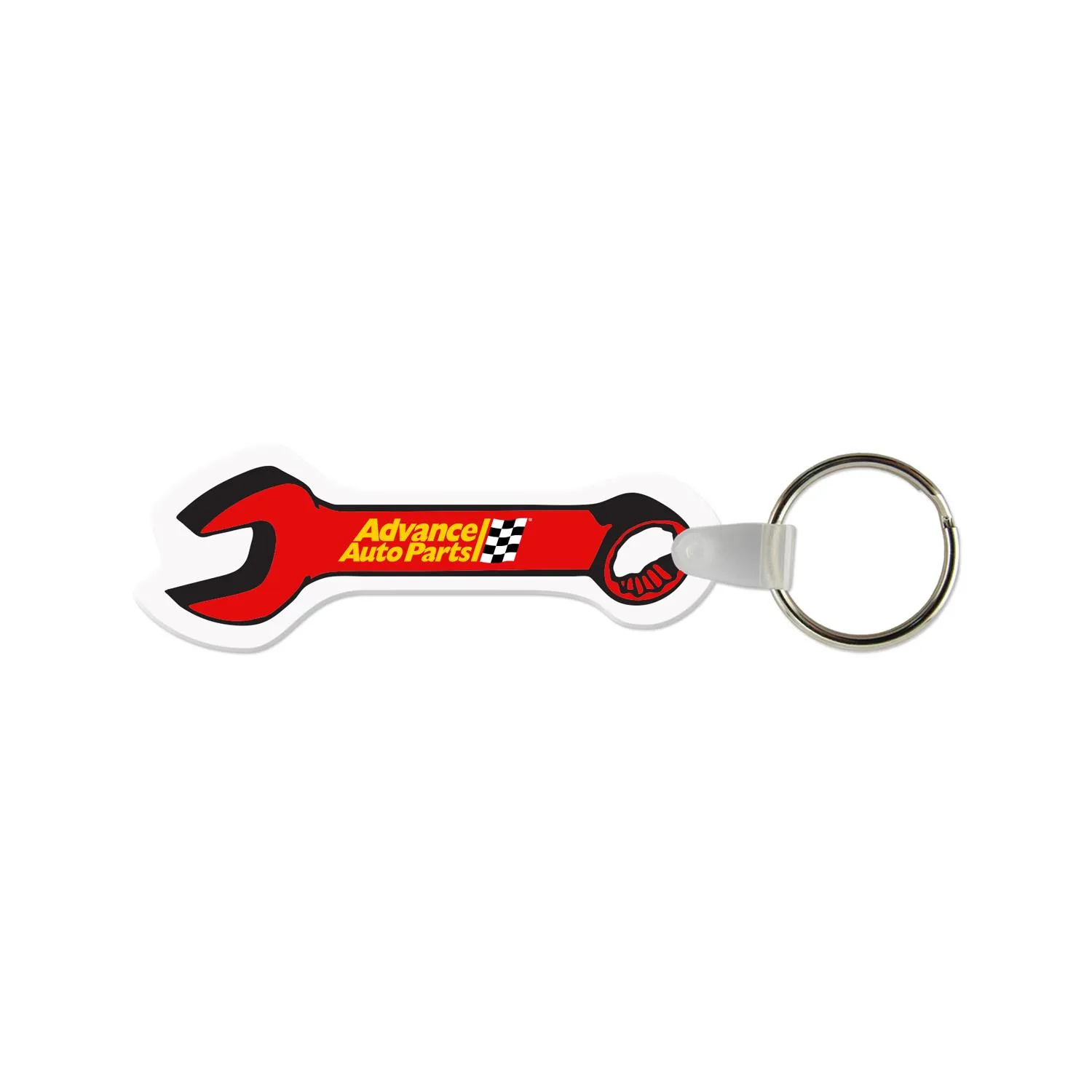 Custom Keychains Wrench Shape Vinyl USA Made Hinge